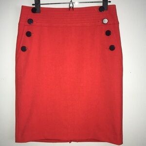 LOFT 🍅 Tomato Red Skirt Size 6​​​​ NWT